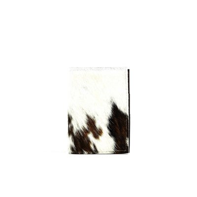Small Notepad Cover - Tricolor w/ No Embossed-Small Notepad Cover-Western-Cowhide-Bags-Handmade-Products-Gifts-Dancing Cactus Designs