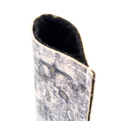 Sunglass Case - All Embossed w/ Denim Driftwood-Sunglass Case-Western-Cowhide-Bags-Handmade-Products-Gifts-Dancing Cactus Designs