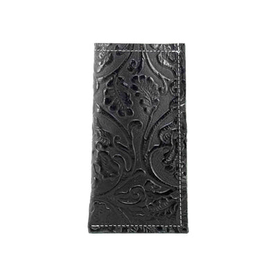 Sunglass Case - All Embossed w/ Onyx Tool-Sunglass Case-Western-Cowhide-Bags-Handmade-Products-Gifts-Dancing Cactus Designs