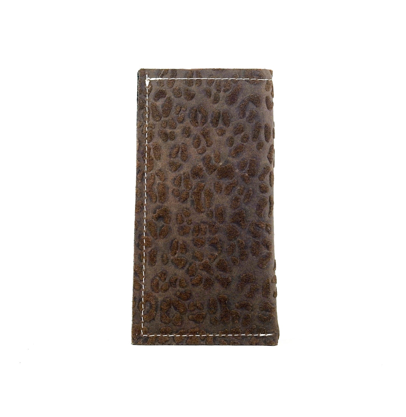 Sunglass Case - All Embossed w/ Rust Leopard-Sunglass Case-Western-Cowhide-Bags-Handmade-Products-Gifts-Dancing Cactus Designs
