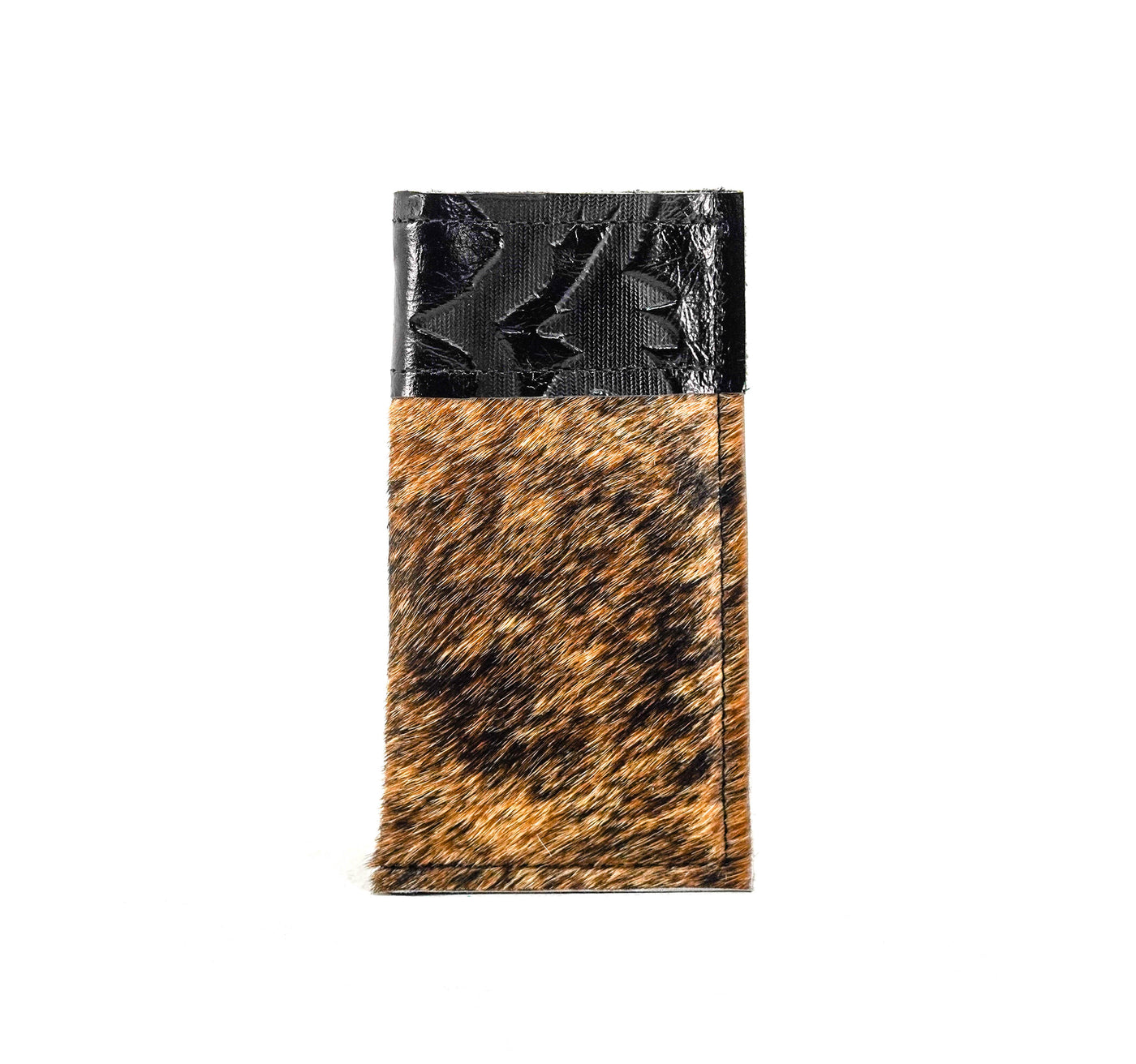 Sunglass Case - Brindle w/ Black Laredo-Sunglass Case-Western-Cowhide-Bags-Handmade-Products-Gifts-Dancing Cactus Designs