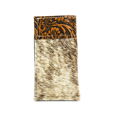 Sunglass Case - Brindle w/ Honey Tool-Sunglass Case-Western-Cowhide-Bags-Handmade-Products-Gifts-Dancing Cactus Designs