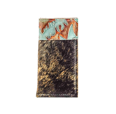 Sunglass Case - Dark Brindle w/ Patriot Laredo-Sunglass Case-Western-Cowhide-Bags-Handmade-Products-Gifts-Dancing Cactus Designs