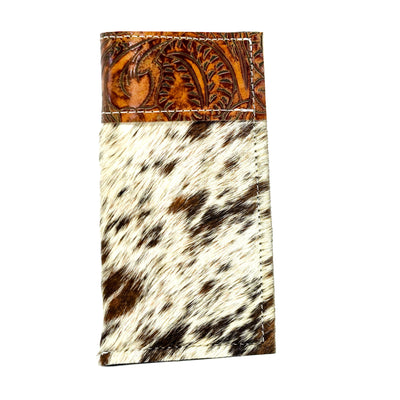 Sunglass Case - Dirty Longhorn w/ Brandy Tool-Sunglass Case-Western-Cowhide-Bags-Handmade-Products-Gifts-Dancing Cactus Designs