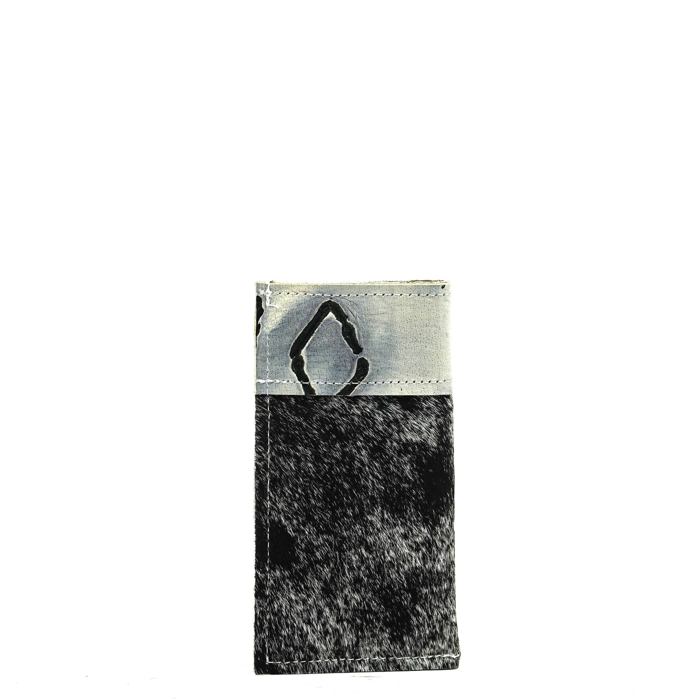 Sunglass Case - Grey Brindle w/ Smoke Show Brands-Sunglass Case-Western-Cowhide-Bags-Handmade-Products-Gifts-Dancing Cactus Designs