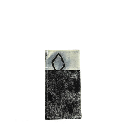 Sunglass Case - Grey Brindle w/ Smoke Show Brands-Sunglass Case-Western-Cowhide-Bags-Handmade-Products-Gifts-Dancing Cactus Designs
