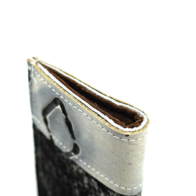 Sunglass Case - Grey Brindle w/ Smoke Show Brands-Sunglass Case-Western-Cowhide-Bags-Handmade-Products-Gifts-Dancing Cactus Designs