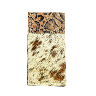 Sunglass Case - Longhorn w/ Antique Sundance Roses-Sunglass Case-Western-Cowhide-Bags-Handmade-Products-Gifts-Dancing Cactus Designs