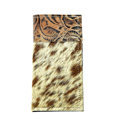 Sunglass Case - Longhorn w/ Antique Sundance Roses-Sunglass Case-Western-Cowhide-Bags-Handmade-Products-Gifts-Dancing Cactus Designs