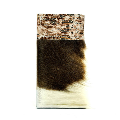 Sunglass Case - Tricolor w/ Bronzed Driftwood-Sunglass Case-Western-Cowhide-Bags-Handmade-Products-Gifts-Dancing Cactus Designs