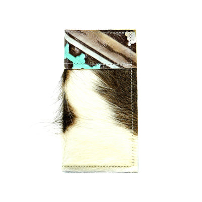 Sunglass Case - Tricolor w/ Cocoa Navajo-Sunglass Case-Western-Cowhide-Bags-Handmade-Products-Gifts-Dancing Cactus Designs