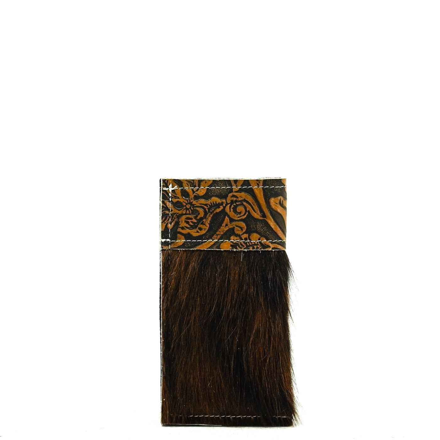 Sunglass Case - Tricolor w/ Honey Tool-Sunglass Case-Western-Cowhide-Bags-Handmade-Products-Gifts-Dancing Cactus Designs