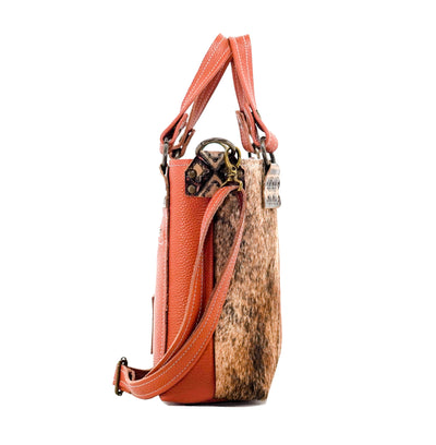 Swift - Brindle w/ Cowboy Navajo-Swift-Western-Cowhide-Bags-Handmade-Products-Gifts-Dancing Cactus Designs