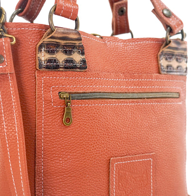 Swift - Brindle w/ Cowboy Navajo-Swift-Western-Cowhide-Bags-Handmade-Products-Gifts-Dancing Cactus Designs