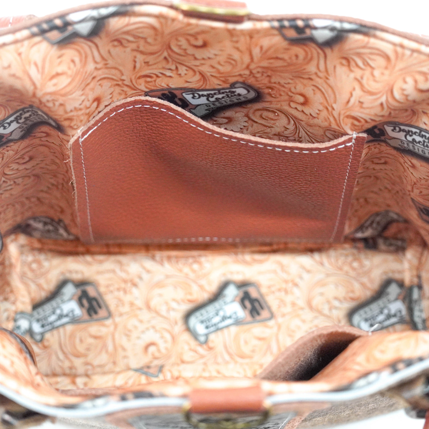 Swift - Brindle w/ Cowboy Navajo-Swift-Western-Cowhide-Bags-Handmade-Products-Gifts-Dancing Cactus Designs