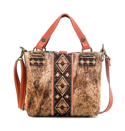 Swift - Brindle w/ Cowboy Navajo-Swift-Western-Cowhide-Bags-Handmade-Products-Gifts-Dancing Cactus Designs