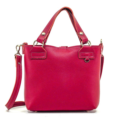Swift - Red Leather-Swift-Western-Cowhide-Bags-Handmade-Products-Gifts-Dancing Cactus Designs