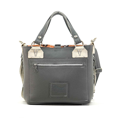 Swift - Tricolor w/ Ghost Skulls-Swift-Western-Cowhide-Bags-Handmade-Products-Gifts-Dancing Cactus Designs