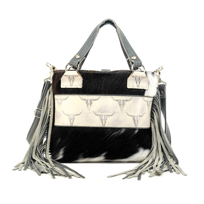 Swift - Tricolor w/ Ghost Skulls-Swift-Western-Cowhide-Bags-Handmade-Products-Gifts-Dancing Cactus Designs