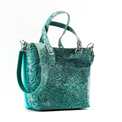 Taylor - All Embossed w/ Royston Tool-Taylor-Western-Cowhide-Bags-Handmade-Products-Gifts-Dancing Cactus Designs