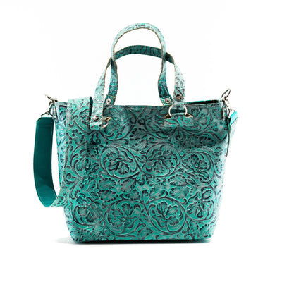 Taylor - All Embossed w/ Royston Tool-Taylor-Western-Cowhide-Bags-Handmade-Products-Gifts-Dancing Cactus Designs