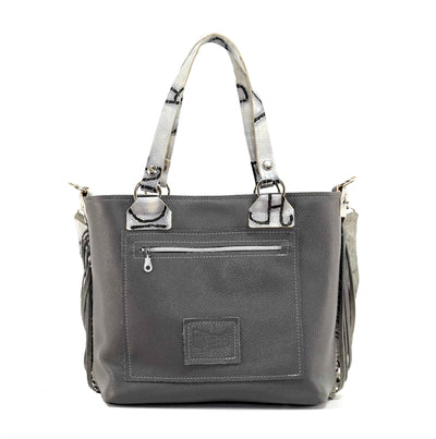 Taylor - Black & White w/ Smoke Show Brands-Taylor-Western-Cowhide-Bags-Handmade-Products-Gifts-Dancing Cactus Designs