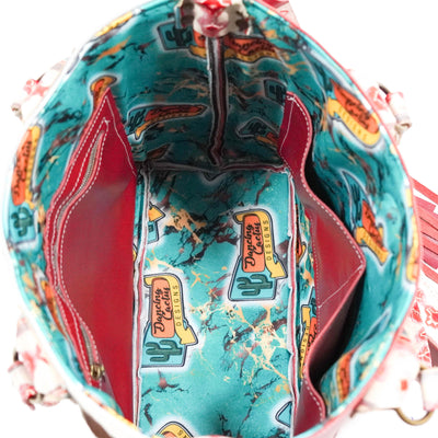 Taylor - Tricolor w/ Great Plains Navajo-Taylor-Western-Cowhide-Bags-Handmade-Products-Gifts-Dancing Cactus Designs