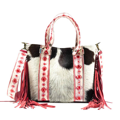 Taylor - Tricolor w/ Great Plains Navajo-Taylor-Western-Cowhide-Bags-Handmade-Products-Gifts-Dancing Cactus Designs