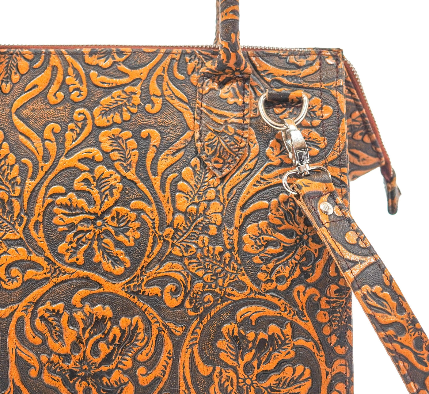 The Opry - All Embossed w/ Honey Tool-The Opry-Western-Cowhide-Bags-Handmade-Products-Gifts-Dancing Cactus Designs