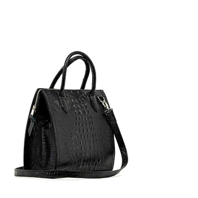 The Opry - All Embossed w/ Onyx Croc-The Opry-Western-Cowhide-Bags-Handmade-Products-Gifts-Dancing Cactus Designs
