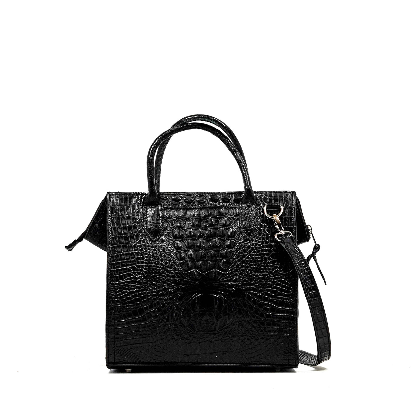 The Opry - All Embossed w/ Onyx Croc-The Opry-Western-Cowhide-Bags-Handmade-Products-Gifts-Dancing Cactus Designs