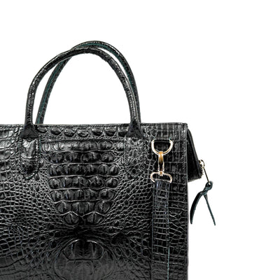 The Opry - All Embossed w/ Onyx Croc-The Opry-Western-Cowhide-Bags-Handmade-Products-Gifts-Dancing Cactus Designs
