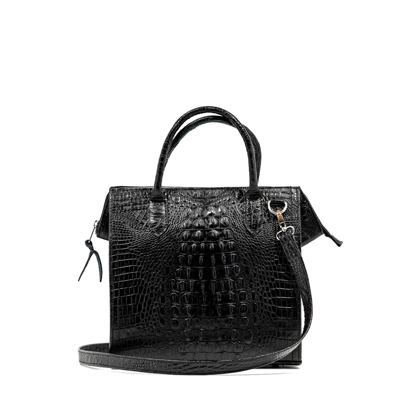 The Opry - All Embossed w/ Onyx Croc-The Opry-Western-Cowhide-Bags-Handmade-Products-Gifts-Dancing Cactus Designs