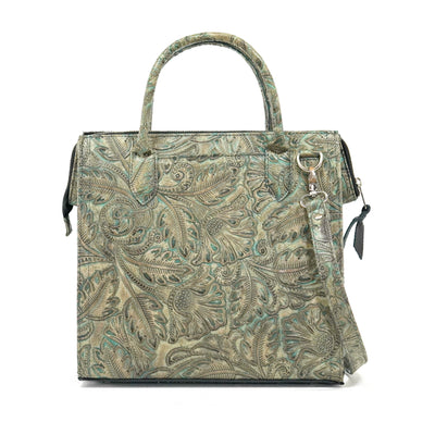 The Opry - Black & White w/ Turquoise Autumn-The Opry-Western-Cowhide-Bags-Handmade-Products-Gifts-Dancing Cactus Designs