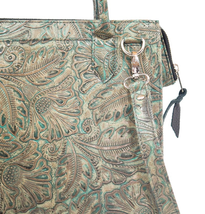 The Opry - Black & White w/ Turquoise Autumn-The Opry-Western-Cowhide-Bags-Handmade-Products-Gifts-Dancing Cactus Designs