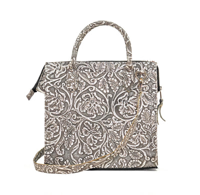 The Opry - Longhorn w/ Silver tool-The Opry-Western-Cowhide-Bags-Handmade-Products-Gifts-Dancing Cactus Designs