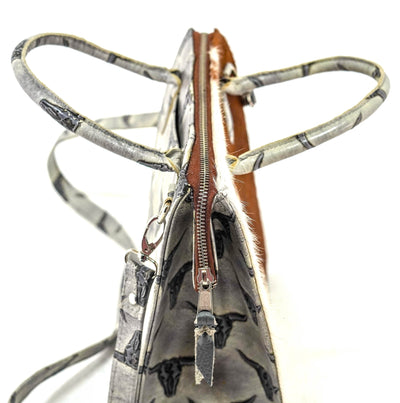 The Opry - Longhorn w/ Smoke Show Skulls-The Opry-Western-Cowhide-Bags-Handmade-Products-Gifts-Dancing Cactus Designs