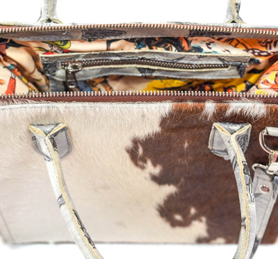 The Opry - Longhorn w/ Smoke Show Skulls-The Opry-Western-Cowhide-Bags-Handmade-Products-Gifts-Dancing Cactus Designs