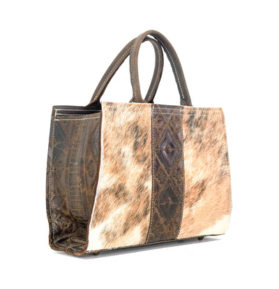 The Ranch Hand - Brindle w/ Walnut Navajo-The Ranch Hand-Western-Cowhide-Bags-Handmade-Products-Gifts-Dancing Cactus Designs