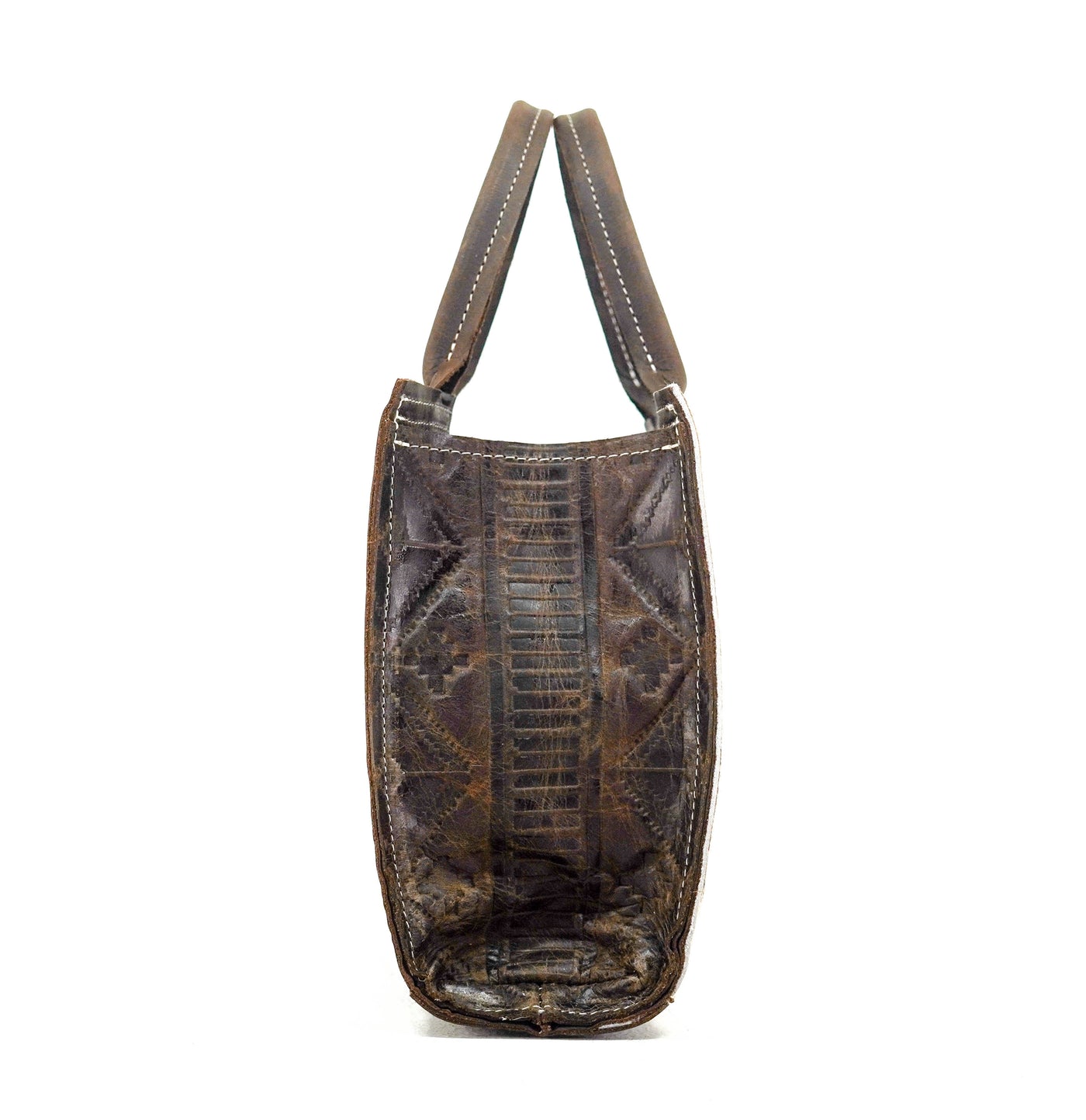 The Ranch Hand - Brindle w/ Walnut Navajo-The Ranch Hand-Western-Cowhide-Bags-Handmade-Products-Gifts-Dancing Cactus Designs
