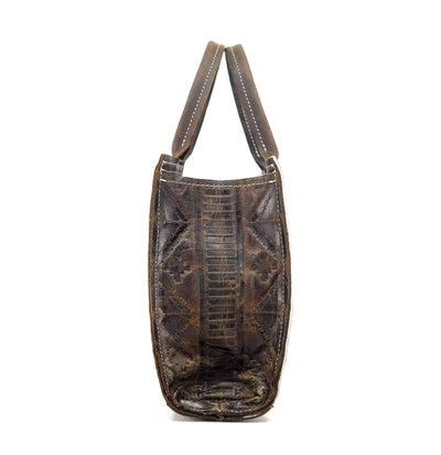 The Ranch Hand - Brindle w/ Walnut Navajo-The Ranch Hand-Western-Cowhide-Bags-Handmade-Products-Gifts-Dancing Cactus Designs