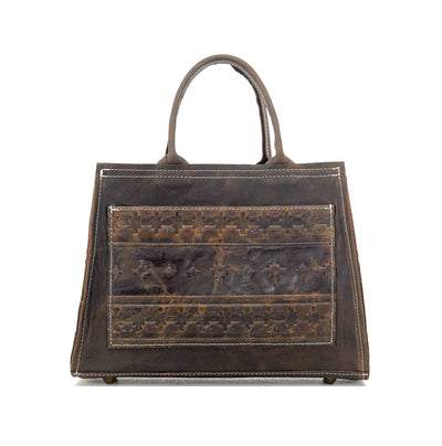 The Ranch Hand - Brindle w/ Walnut Navajo-The Ranch Hand-Western-Cowhide-Bags-Handmade-Products-Gifts-Dancing Cactus Designs
