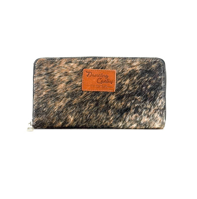 The Stage Coach Wallet - Brindle w/ No Embossed-The Stage Coach Wallet-Western-Cowhide-Bags-Handmade-Products-Gifts-Dancing Cactus Designs