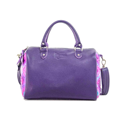 The Stowaway Classic - All Embossed w/ Rio Aztec-The Stowaway Classic-Western-Cowhide-Bags-Handmade-Products-Gifts-Dancing Cactus Designs