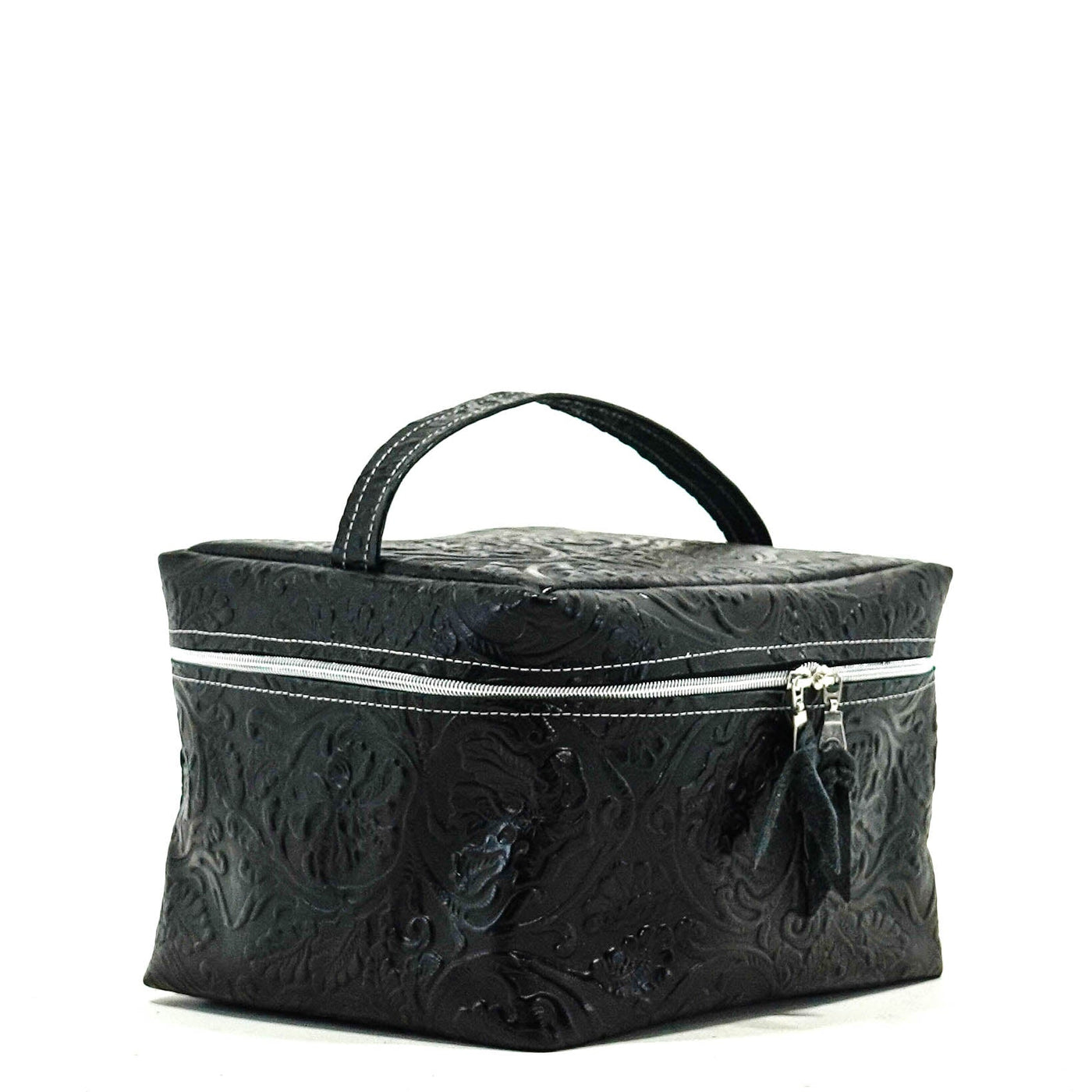 Train Station - All Embossed w/ Onyx Tool-Train Station-Western-Cowhide-Bags-Handmade-Products-Gifts-Dancing Cactus Designs