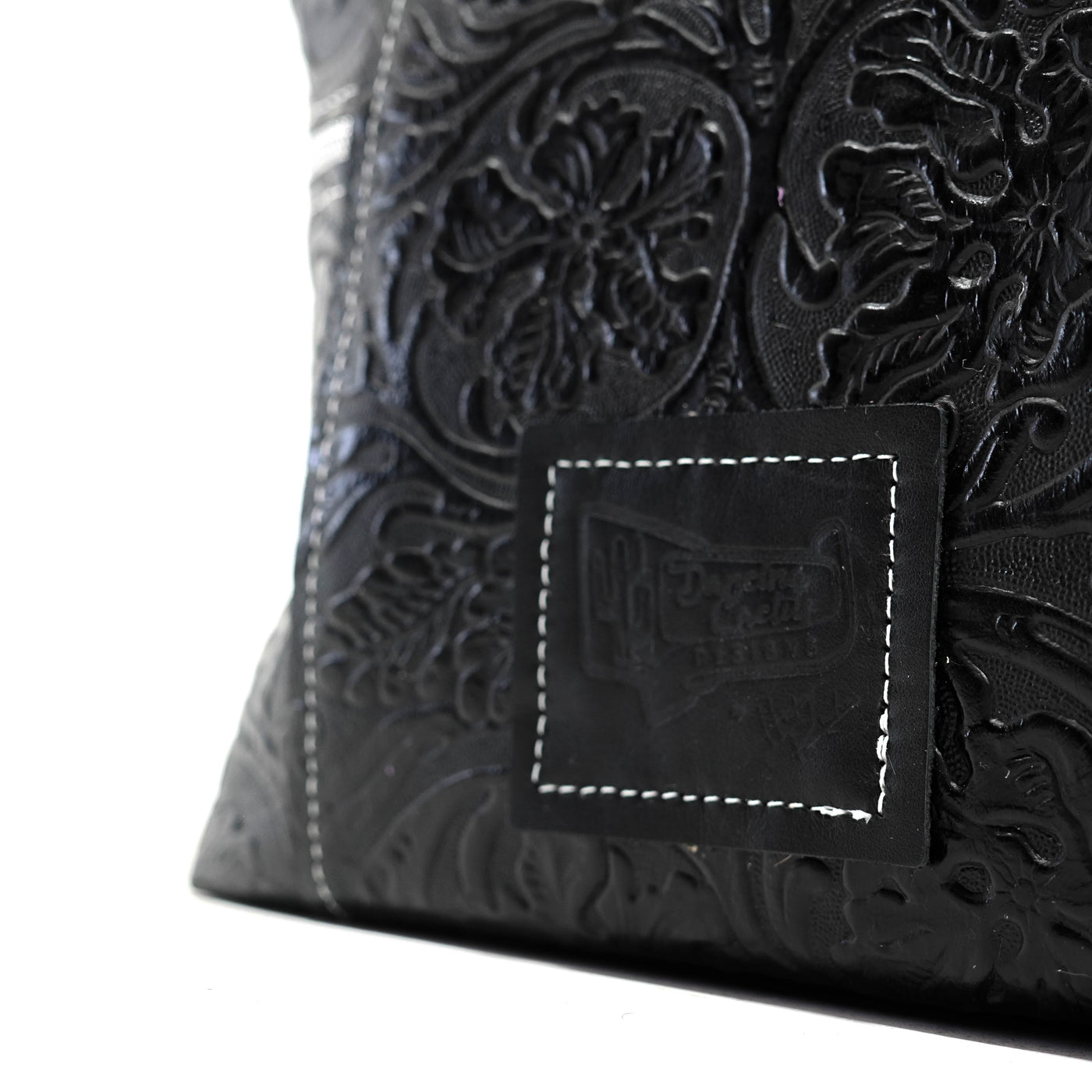Train Station - All Embossed w/ Onyx Tool-Train Station-Western-Cowhide-Bags-Handmade-Products-Gifts-Dancing Cactus Designs