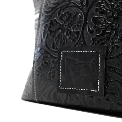 Train Station - All Embossed w/ Onyx Tool-Train Station-Western-Cowhide-Bags-Handmade-Products-Gifts-Dancing Cactus Designs