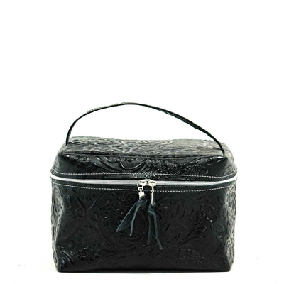 Train Station - All Embossed w/ Onyx Tool-Train Station-Western-Cowhide-Bags-Handmade-Products-Gifts-Dancing Cactus Designs