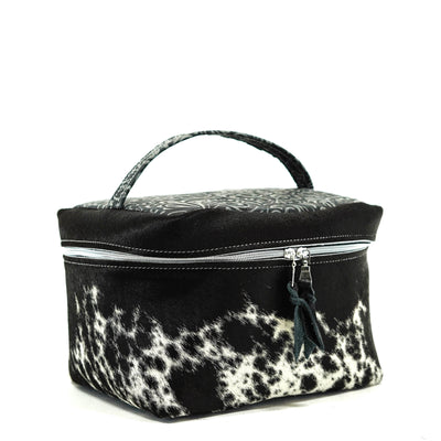 Train Station - Black & White w/ Smokey Caracole-Train Station-Western-Cowhide-Bags-Handmade-Products-Gifts-Dancing Cactus Designs