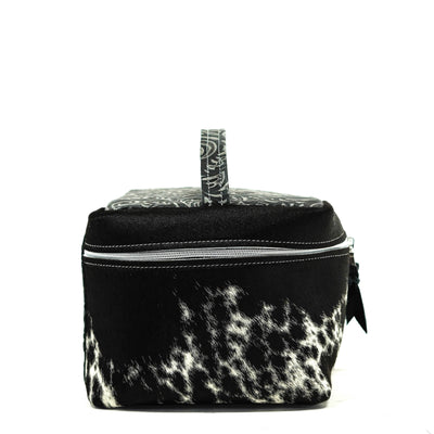 Train Station - Black & White w/ Smokey Caracole-Train Station-Western-Cowhide-Bags-Handmade-Products-Gifts-Dancing Cactus Designs